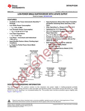 74AUP1G240DCKTE4 datasheet  